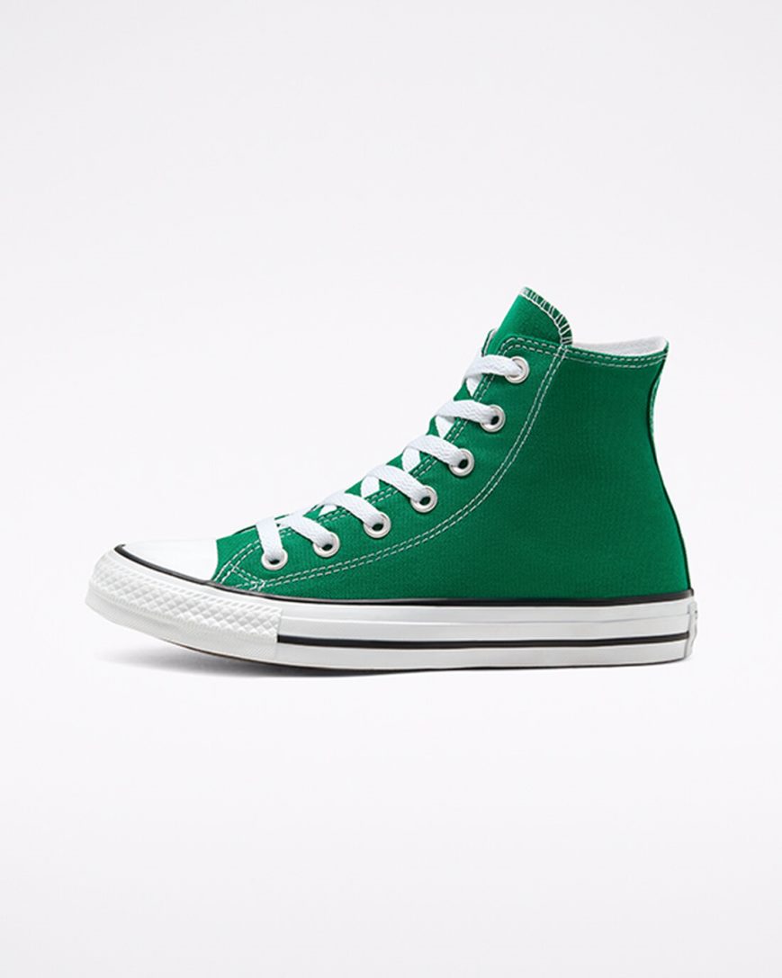 Tenisi Inalti Dama Converse Chuck Taylor All Star Clasici Verzi Albi | RO YNGXK893